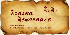Krasna Memarović vizit kartica
